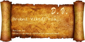 Drobni Viktória névjegykártya