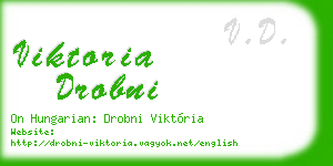 viktoria drobni business card
